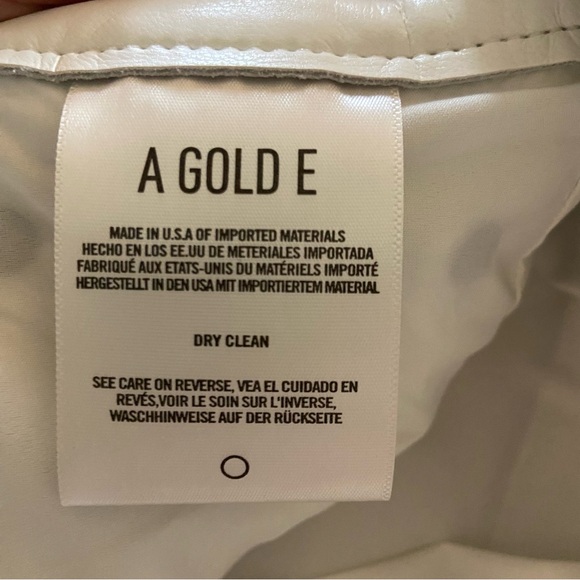 NWT AGOLDE recycled leather cross cross pant straight - Picture 7 of 14